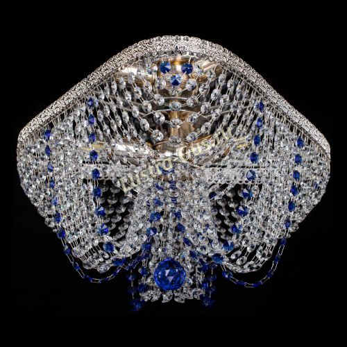 Люстра Верона Токката №5 синяя в Саратове Гусь Хрустальный