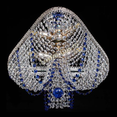 Люстра Верона Токката №5 синяя в Саратове Гусь Хрустальный