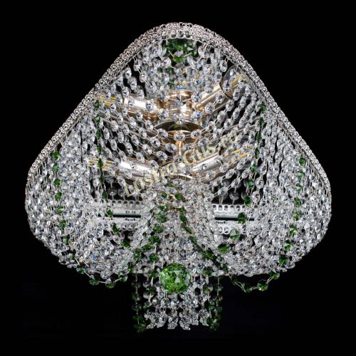 Люстра Верона Токката №5 зеленая в Саратове Гусь Хрустальный