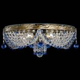 Люстра Виктория Синяя под бронзу в Саратове