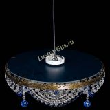 Люстра Виктория Синяя под бронзу в Саратове