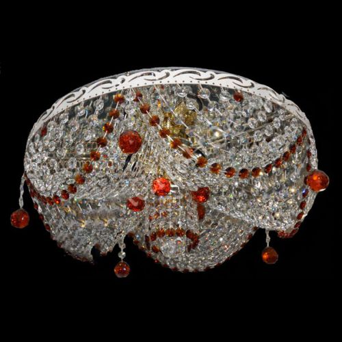 Люстра Виктория 800 мм цветная в Саратове Гусь Хрустальный