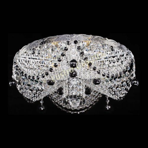 Люстра Виктория черная в Саратове Гусь Хрустальный