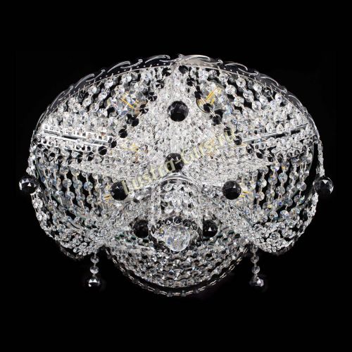 Люстра Виктория черная в Саратове Гусь Хрустальный