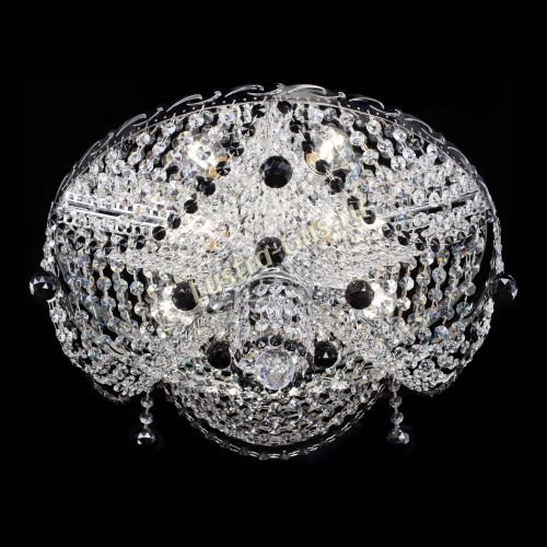 Люстра Виктория черная в Саратове Гусь Хрустальный