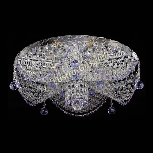 Люстра Виктория фиолетовая в Саратове Гусь Хрустальный