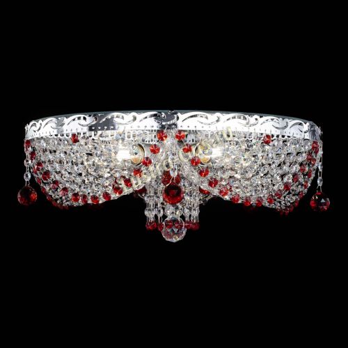 Люстра Виктория красная в Саратове Гусь Хрустальный