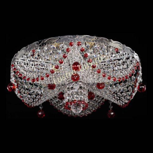 Люстра Виктория красная в Саратове Гусь Хрустальный