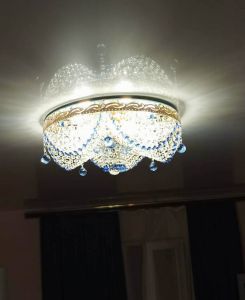 Люстра Виктория Синяя в Саратове отзыв и фото покупателя