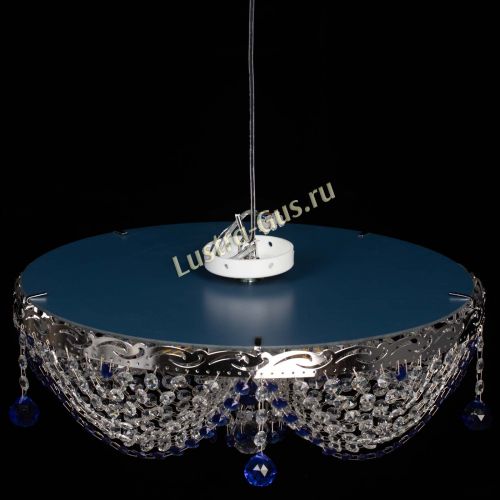 Люстра Виктория Синяя в Саратове Гусь Хрустальный