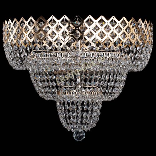 Люстра Водопад Корона №2 в Саратове Гусь Хрустальный