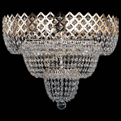 Люстра Водопад Корона №2 в Саратове Гусь Хрустальный