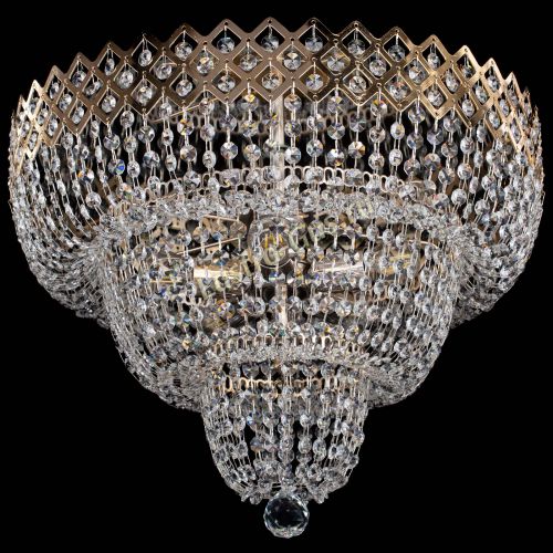 Люстра Водопад Корона №2 в Саратове Гусь Хрустальный
