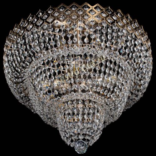 Люстра Водопад Корона №2 в Саратове Гусь Хрустальный