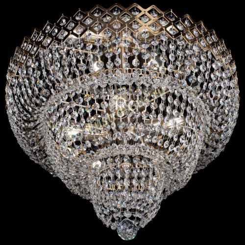 Люстра Водопад Корона №2 в Саратове Гусь Хрустальный