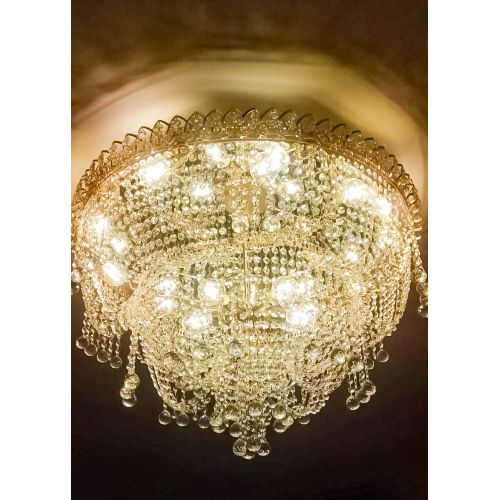 Люстра Водопад Софья №8 в Саратове Гусь Хрустальный