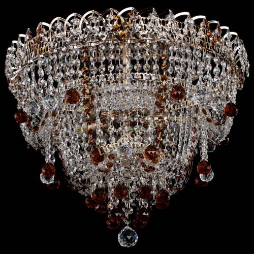 Люстра Водопад Софья чайная в Саратове Гусь Хрустальный