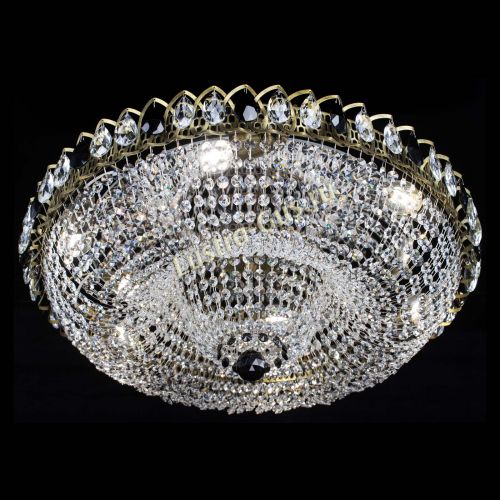 Люстра Водоворот Купол под бронзу Черный в Саратове Гусь Хрустальный