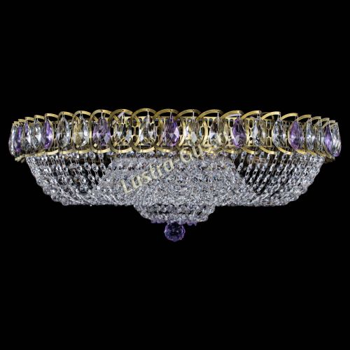Люстра Водоворот Купол под бронзу Фиолетовый в Саратове Гусь Хрустальный