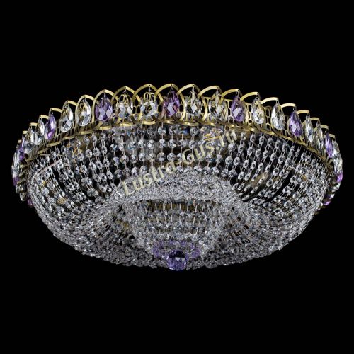 Люстра Водоворот Купол под бронзу Фиолетовый в Саратове Гусь Хрустальный