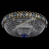 Люстра Водоворот Купол под бронзу Синий в Саратове