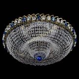 Люстра Водоворот Купол под бронзу Синий в Саратове