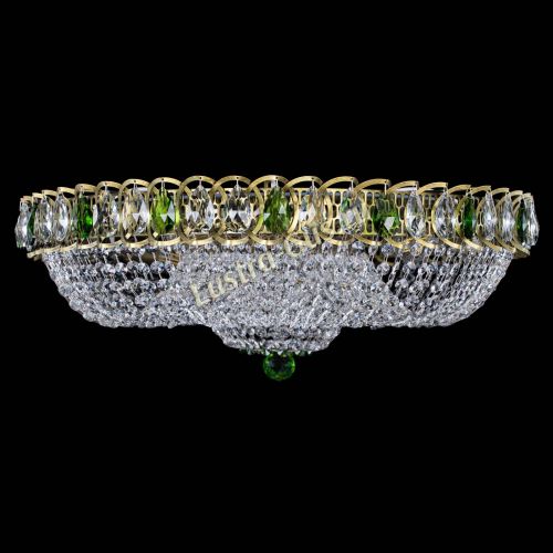 Люстра Водоворот Купол под бронзу Зеленый в Саратове Гусь Хрустальный