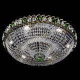 Люстра Водоворот Купол под бронзу Зеленый в Саратове