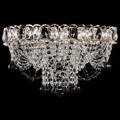 Люстра Водоворот Ольга шар черная в Саратове Гусь Хрустальный