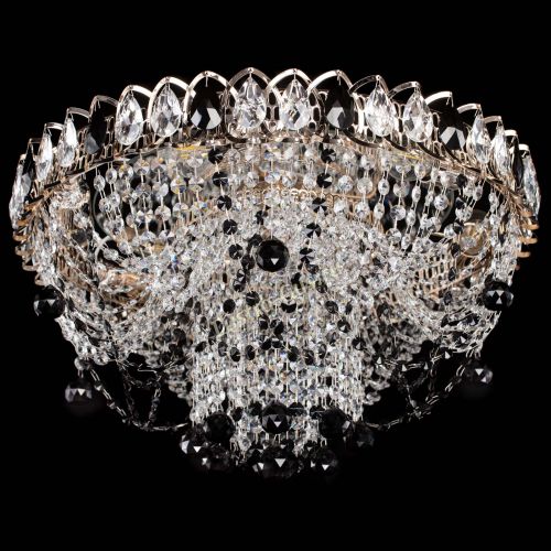 Люстра Водоворот Ольга шар черная в Саратове Гусь Хрустальный