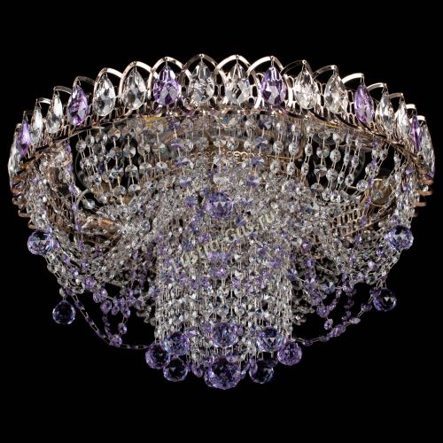 Люстра Водоворот Ольга шар фиолетовая в Саратове Гусь Хрустальный