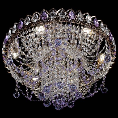 Люстра Водоворот Ольга шар фиолетовая в Саратове Гусь Хрустальный