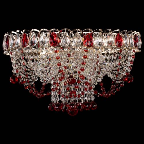 Люстра Водоворот Ольга шар красная в Саратове Гусь Хрустальный