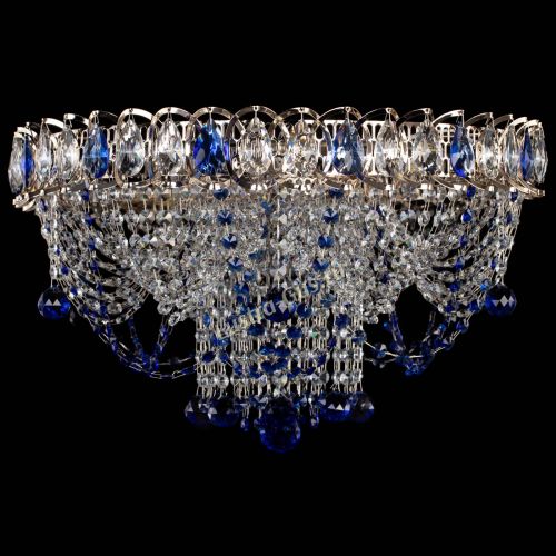 Люстра Водоворот Ольга шар синяя в Саратове Гусь Хрустальный