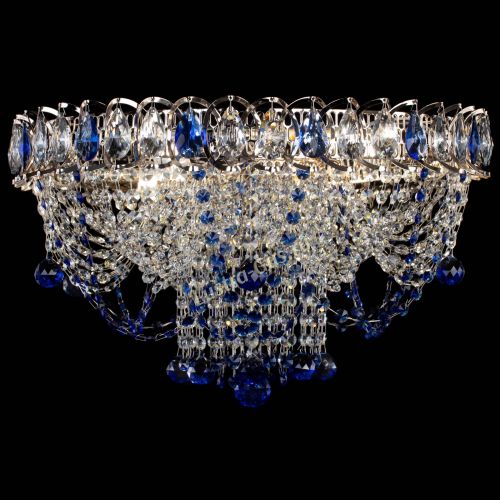 Люстра Водоворот Ольга шар синяя в Саратове Гусь Хрустальный