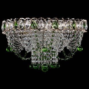  Люстра Водоворот Ольга шар зеленая