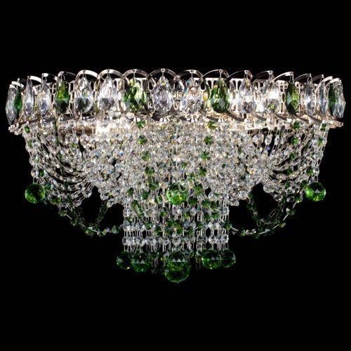 Люстра Водоворот Ольга шар зеленая в Саратове Гусь Хрустальный