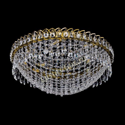 Люстра Водоворот Сетка 8 ламп под бронзу в Саратове Гусь Хрустальный