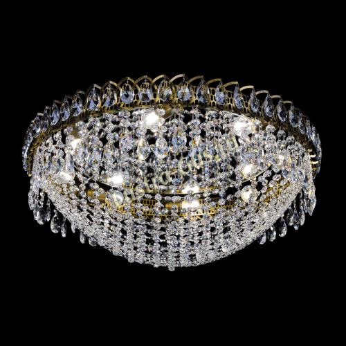 Люстра Водоворот Сетка 8 ламп под бронзу в Саратове Гусь Хрустальный