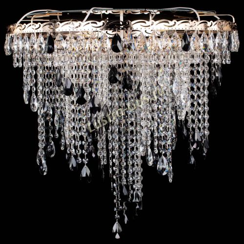 Люстра Вьюга черная в Саратове Гусь Хрустальный