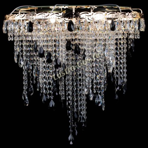 Люстра Вьюга черная в Саратове Гусь Хрустальный