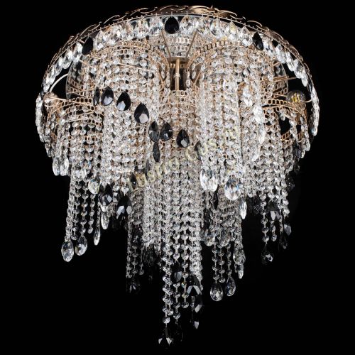 Люстра Вьюга черная в Саратове Гусь Хрустальный