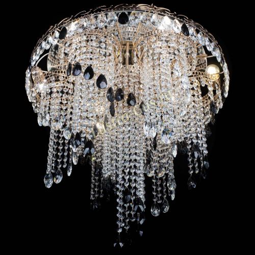 Люстра Вьюга черная в Саратове Гусь Хрустальный