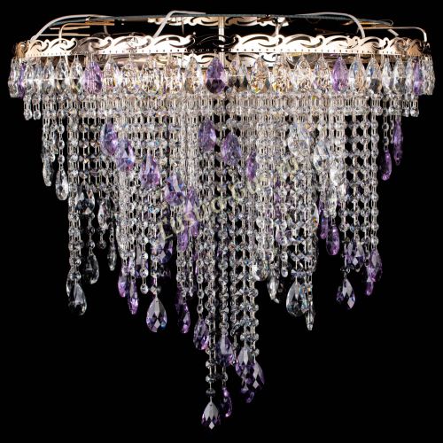Люстра Вьюга фиолетовая в Саратове Гусь Хрустальный
