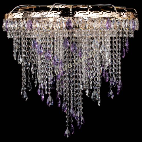 Люстра Вьюга фиолетовая в Саратове Гусь Хрустальный
