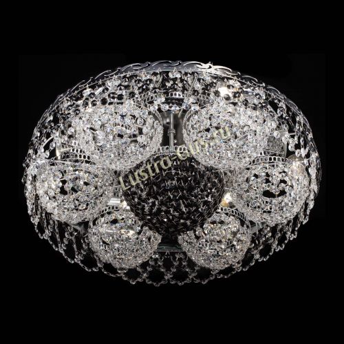 Люстра Вьюга №3 черная в Саратове Гусь Хрустальный