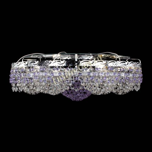 Люстра Вьюга №3 фиолетовая в Саратове Гусь Хрустальный