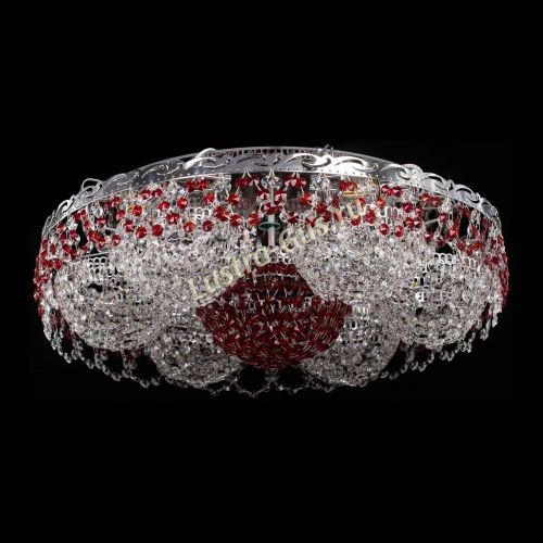 Люстра Вьюга №3 красная в Саратове Гусь Хрустальный