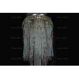 Люстра Вьюга длинная красная в Саратове