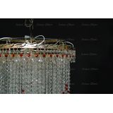 Люстра Вьюга длинная красная в Саратове